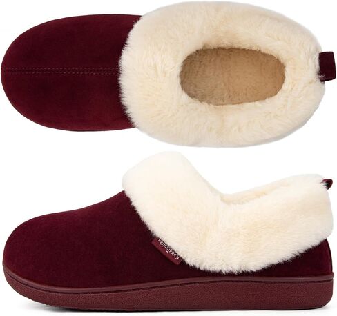FamilyFairy Women's Warm Bootie Slippers Winter Gift Non Slip House Shoes | Soft Plush Lining, Cozy Fuzzy Collar, Versatile Outsole, Ladies House Slippers for Indoor Outdoor, Bedroom Relaxation Comfort in Saudi Arabia