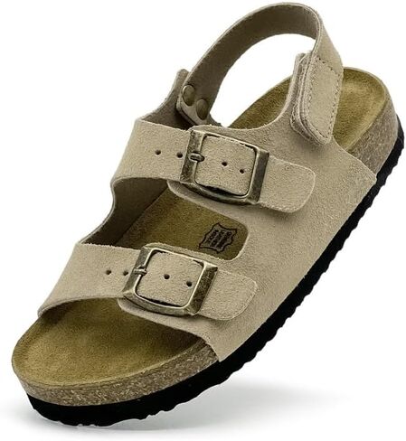 Kids Sandals for Girls Boys Hiking Athletic Cork Footbed Adjustable Strap Toddler Casual Slides Arch Support Sandals Open Toes Flat in Saudi Arabia