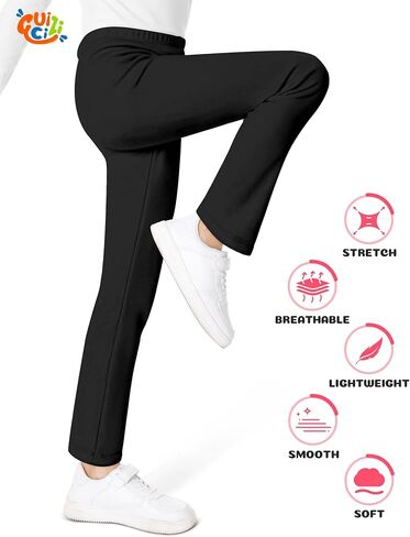 الفتيات صوف مبطن طماق الشتاء الدافئة طماق السراويل الحرارية السميكة للطفل الاطفال في سن المراهقة الجوارب كامل طول 2T-12Y in Kuwait