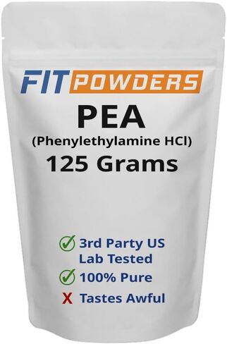 FitPowders Beta Phenylethylamine HCl (البازلاء) - مسحوق بيتا فينيل إيثيلامين (أحجام متعددة) - المزاج والطاقة (25 جرامًا) in Saudi Arabia