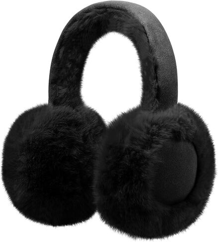 Kids Winter Earmuffs Classic Foldable Warm Ear Muff Cute Furry Ear Warmers Cold Weather Plush Ear Covers for Boys Girls in Saudi Arabia