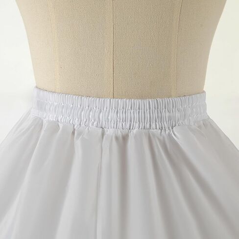 Girl Crinoline Dress A-line Skirt Slips Long Underskirt for Wedding flower Girls' Slips Ball Gown Kids Flower Light Ivory in Saudi Arabia