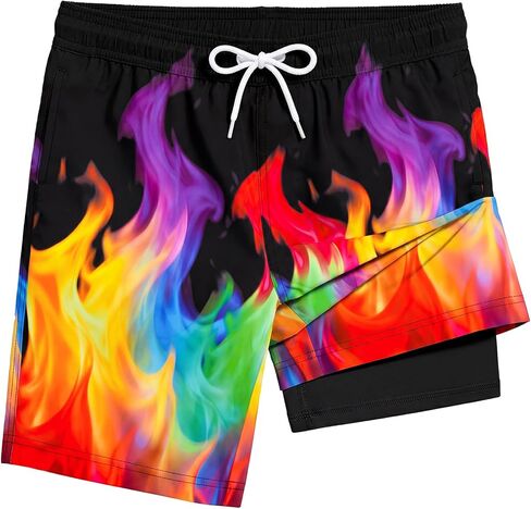 Boys Swim Trunks Shorts Bathing Suit Boxer Brief Swimsuit Swimming Shorts Quick Dry Boy Swim Suit Size 8,10-12,14-16 in Saudi Arabia