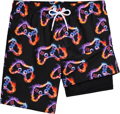 Boys Swim Trunks Shorts Bathing Suit Boxer Brief Swimsuit Swimming Shorts Quick Dry Boy Swim Suit Size 8,10-12,14-16 in Saudi Arabia