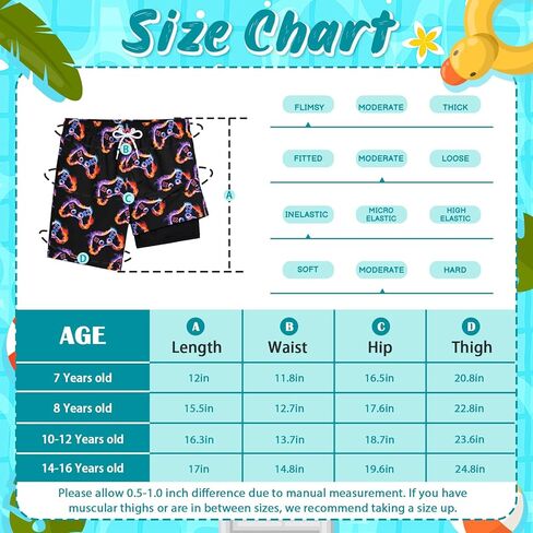 Boys Swim Trunks Shorts Bathing Suit Boxer Brief Swimsuit Swimming Shorts Quick Dry Boy Swim Suit Size 8,10-12,14-16 in Saudi Arabia