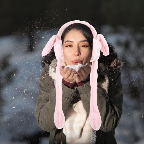 KESYOO غطاء للأذنين البارد، غطاء للأذنين من القطيفة، غطاء للأذنين لعيد الميلاد، غطاء للأذنين، آذان الأرنب، قبعات الشتاء للأطفال، قبعة الأذن للقفز، الأرانب القطيفة، قبعة السيدات، يفشل الشتاء، الطفل الكرتون in Kuwait