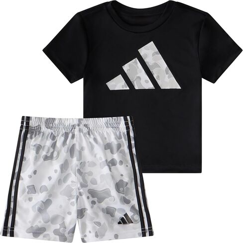 adidas baby-boys Poly Tee Aop 3s Short Set(infant) in Saudi Arabia