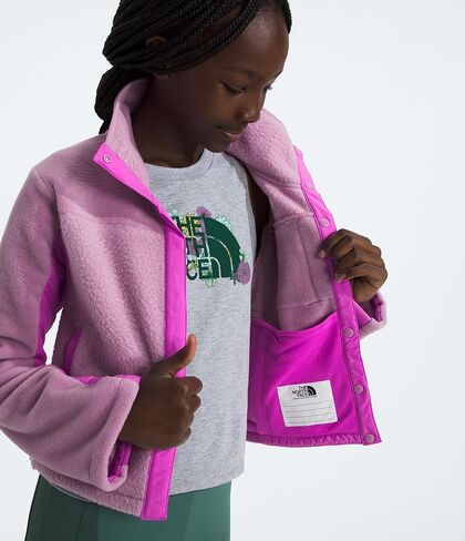جاكيت Fleece Mashup للفتيات من The North Face (الأطفال الصغار/الأطفال الكبار) in Kuwait