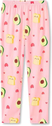Girls' Long Sleep Pajama Pants – Soft Colorful Print Lounge Bottoms Size 6-18 in Saudi Arabia