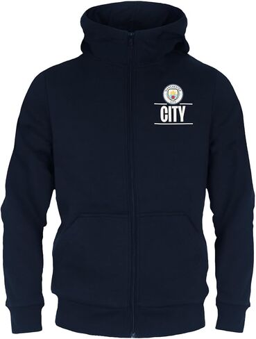 Manchester City FC Official Soccer Gift Boys Fleece Zip Hoody in Saudi Arabia
