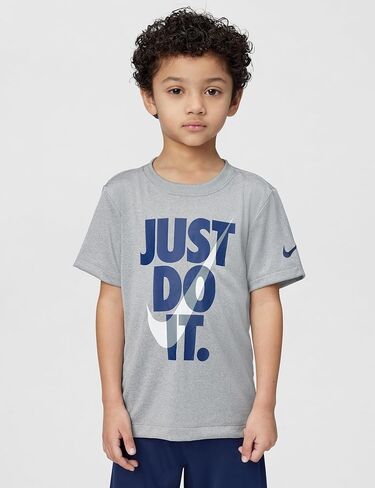 طقم ملابس Nike Dri-FIT Just Do It للأولاد مكون من قطعتين وشورت شبكي in Kuwait