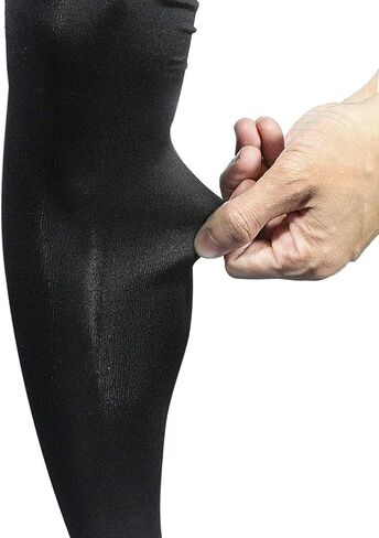Luwint Long Leg Sleeves for Kids Comfortable Non-Slip UV Protection Thigh Calf Brace Support for Basketball Running Cycling, 1 Pair (Black S) in Saudi Arabia