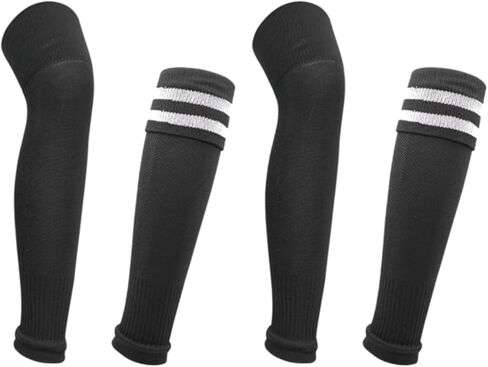 Big Kids Soccer Leg Sleeves 16.53inch Breathable Mesh Youth Knee Guards Elastic Polyester Leg Gaiter for Boys Girls in Saudi Arabia