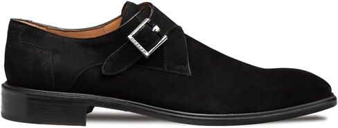 Mezlan Albini Suede Monk Strap – Handmade Men’s Dress Shoes in Hand-Burnished Suede with Leather Sole and Memory Foam Insole – Made in Spain in Saudi Arabia