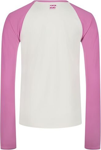 قميص سباحة Billabong للفتيات بأكمام طويلة من Rashguard، حماية من أشعة الشمس بعامل حماية من أشعة الشمس 50+، سريع الجفاف in Kuwait