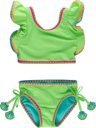 RuffleButts Girls UPF50+ Crochet Detail Butterfly Tankini 2-Piece Swimsuit in Saudi Arabia