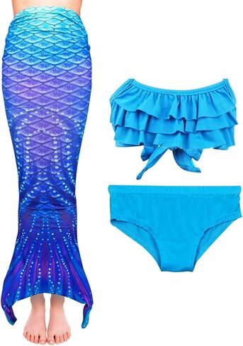 بدلة استحمام DNFUN للبنات مع فستان مغطى in Kuwait