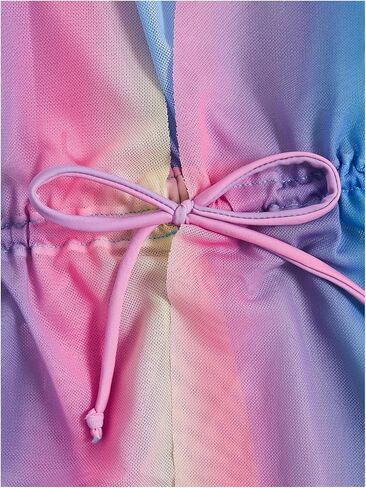 Girl's 2 Piece Bathing Suit Ombre Cut Out One Piece Swimsuit with Drawstring Cover Ups in Saudi Arabia