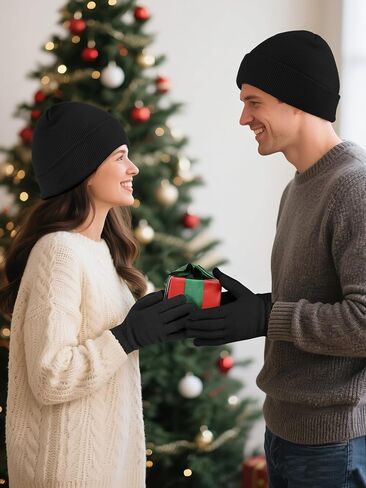 URATOT 24 Pack Winter Beanies Hats and Winter Magic Gloves Men Women Winter Gloves Beanie Set in Saudi Arabia