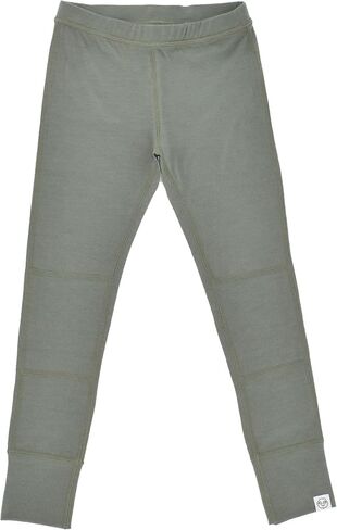Woolino Merino Wool Base Layer for Kids - Super Soft Kids Long Sleeve Thermal Top and Leggings - All Natural Base Layer Shirt and Bottoms - Sage in Saudi Arabia
