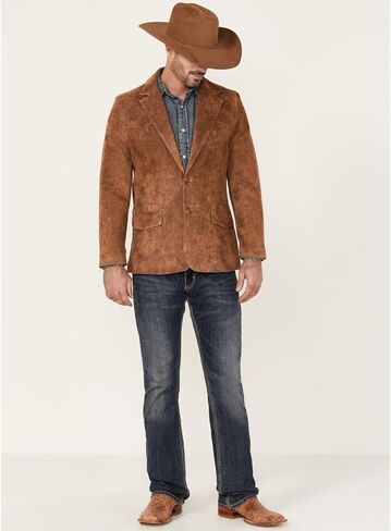 Cody James Men's Leather Blazer Brown 44 R in Saudi Arabia