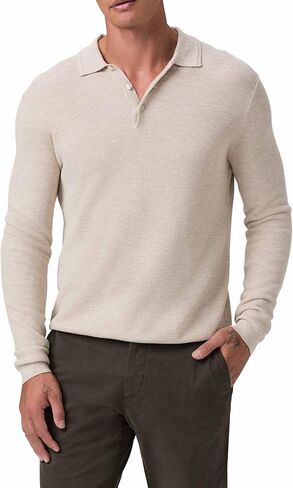 PAIGE Men's Selwyn Long Sleeve Sweater Polo in Saudi Arabia