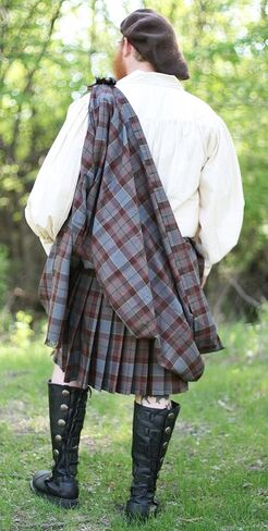 The Celtic Croft Outlander Fraser Great Kilt Poly/Viscose Tartan - Officially Licensed in Saudi Arabia