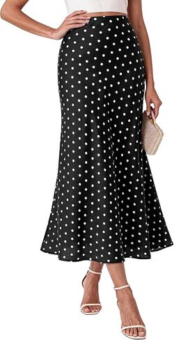 BTFBM Maxi Skirts for Women 2026 Summer Spring Lightweight A Line High Waisted Wedding Guest Party Silk Long Midi Skirt in Saudi Arabia