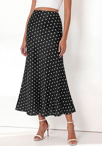BTFBM Maxi Skirts for Women 2026 Summer Spring Lightweight A Line High Waisted Wedding Guest Party Silk Long Midi Skirt in Kuwait