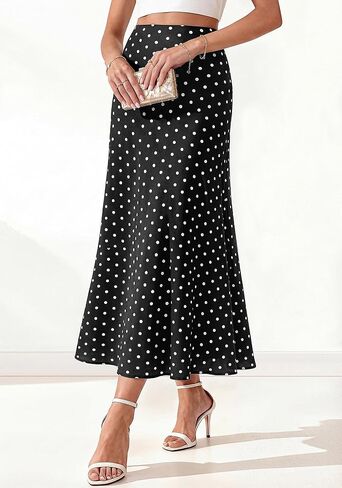BTFBM Maxi Skirts for Women 2026 Summer Spring Lightweight A Line High Waisted Wedding Guest Party Silk Long Midi Skirt in Kuwait