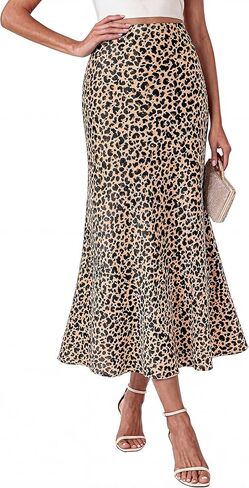 BTFBM Maxi Skirts for Women 2026 Summer Spring Lightweight A Line High Waisted Wedding Guest Party Silk Long Midi Skirt in Kuwait