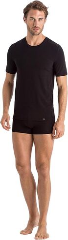HANRO Men's Natural Function Short Sleeve Shirt 73184 in Saudi Arabia