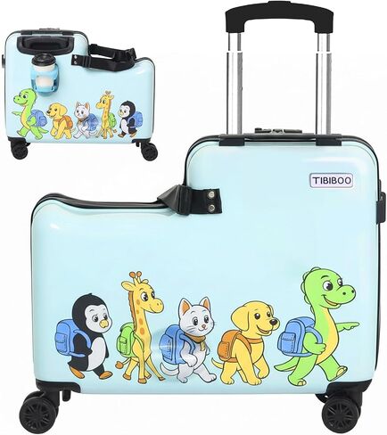 Ride-On Suitcase for Kids | Easy Travel 20" Carry-On Kids Ride On Luggage with Smooth Spinner Wheels in Saudi Arabia