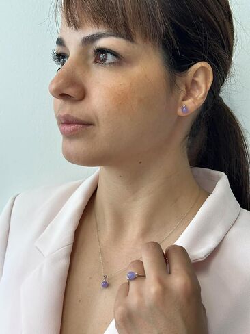 Regalia by Ulti Ramos 14K Gold Real Jade 3pc Set with .05cts of White Diamond in Saudi Arabia