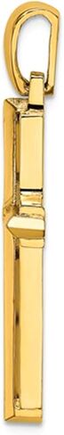 Jewelry Affairs 10k Yellow Gold Unisex Cross Charm Pendant in Saudi Arabia