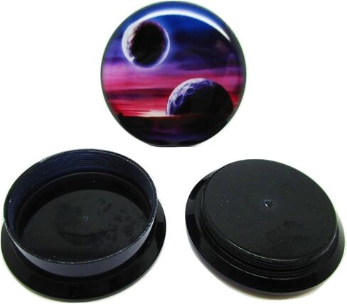 Purple Planets & Moon Ear Plugs - Acrylic Screw-On - 12 Sizes - Pair in Saudi Arabia