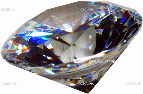 CUBIC ZIRCONIA ROUND SHAPE BIG SIZE + 6.50 MM 1 CT size 2 pcs + FREE BOX for CZ 1 set TOTAL 3 PCS CUBIC ZIRCONIA STONES (20.00 MM / 1 PC + 6.50 MM / 2 PCS + BOX) in Saudi Arabia