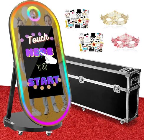 كشك صور Magic Mirror Photo ، 65 '' Photo Photo Booth مع 32 '' in Kuwait