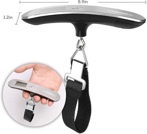 Digital Luggage Scale Vacation Travel Essentials Accessories Gifts for Traveler Portable Suitcase Handheld Weight Scale 110 lbs Hanging Baggage Travel Must Haves in Saudi Arabia