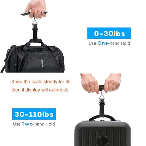 Digital Luggage Scale Vacation Travel Essentials Accessories Gifts for Traveler Portable Suitcase Handheld Weight Scale 110 lbs Hanging Baggage Travel Must Haves in Saudi Arabia