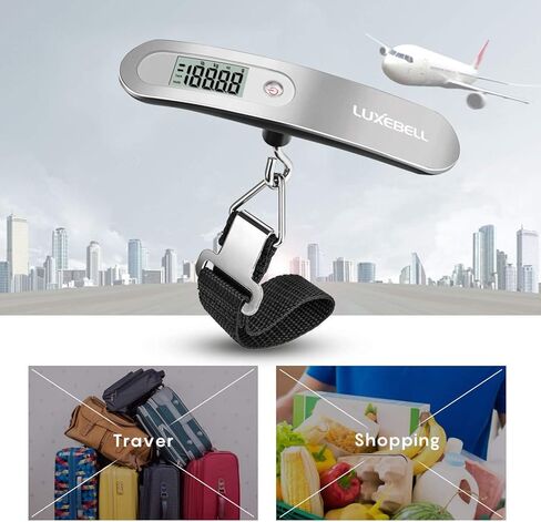Digital Luggage Scale Vacation Travel Essentials Accessories Gifts for Traveler Portable Suitcase Handheld Weight Scale 110 lbs Hanging Baggage Travel Must Haves in Saudi Arabia