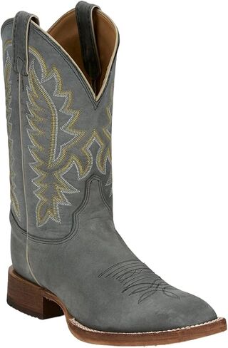 Justin Men's Rancho Western Boot Broad Square Toe - Br391 in Saudi Arabia