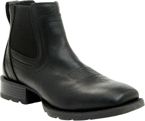 Cody James Men's Ranger Chelsea Boot Broad Square Toe Black 9 1/2 D(M) US in Saudi Arabia