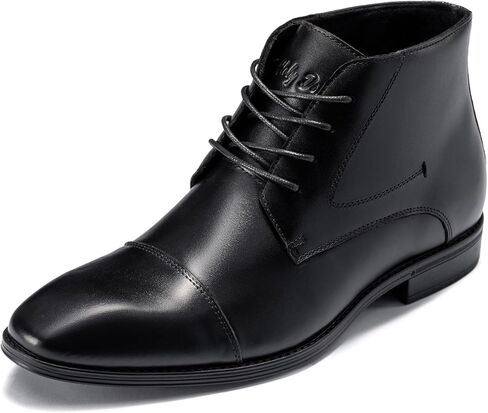 Holy dove Mens Dress Boots,Premium Leather Oxfords,Formal Lace-Up Business Boots for Men‌‌ in Kuwait