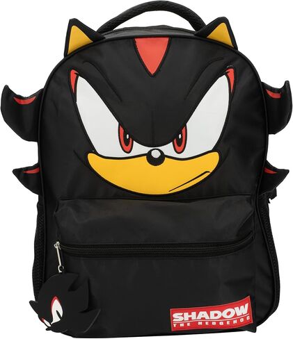 AI ACCESSORY INNOVATIONS Sonic The Hedgehog Backpack for Boys & Girls, Shadow 16 Inch Schoolbag with 3D Features, Durable School Bag for Kids in Kuwait