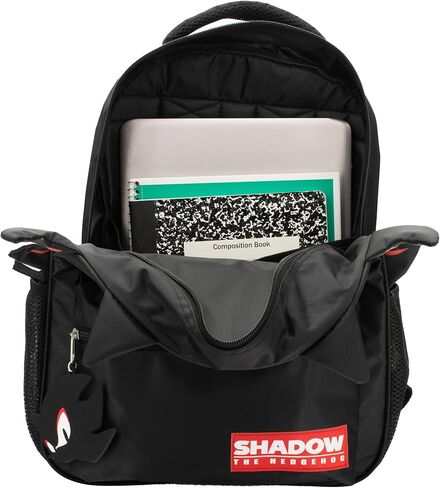 AI ACCESSORY INNOVATIONS Sonic The Hedgehog Backpack for Boys & Girls, Shadow 16 Inch Schoolbag with 3D Features, Durable School Bag for Kids in Kuwait