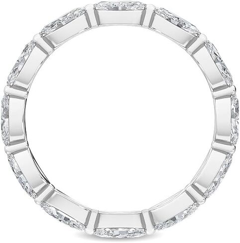 1-8 قيراط (ctw) من الذهب الأبيض قطع ماركيز قطع LAB GROWN Diamond Eternity Band (لون D-E Clarity VS1-VS2) in Kuwait