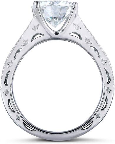 Kobelli Moissanite & Channel Bridal Ring Set 14k White Gold in Saudi Arabia