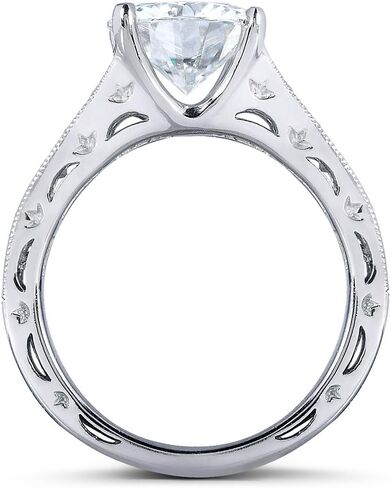 Kobelli Moissanite & Channel Bridal Ring Set 14k White Gold in Saudi Arabia