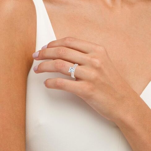 هيوستن دايموند ديستريكت 1 إلى 6 قيراط Princess LAB GROWN Diamond ومجموعة LAB GROWN Diamond لحفلات الزفاف (جودة الإرث AAAA) in Kuwait